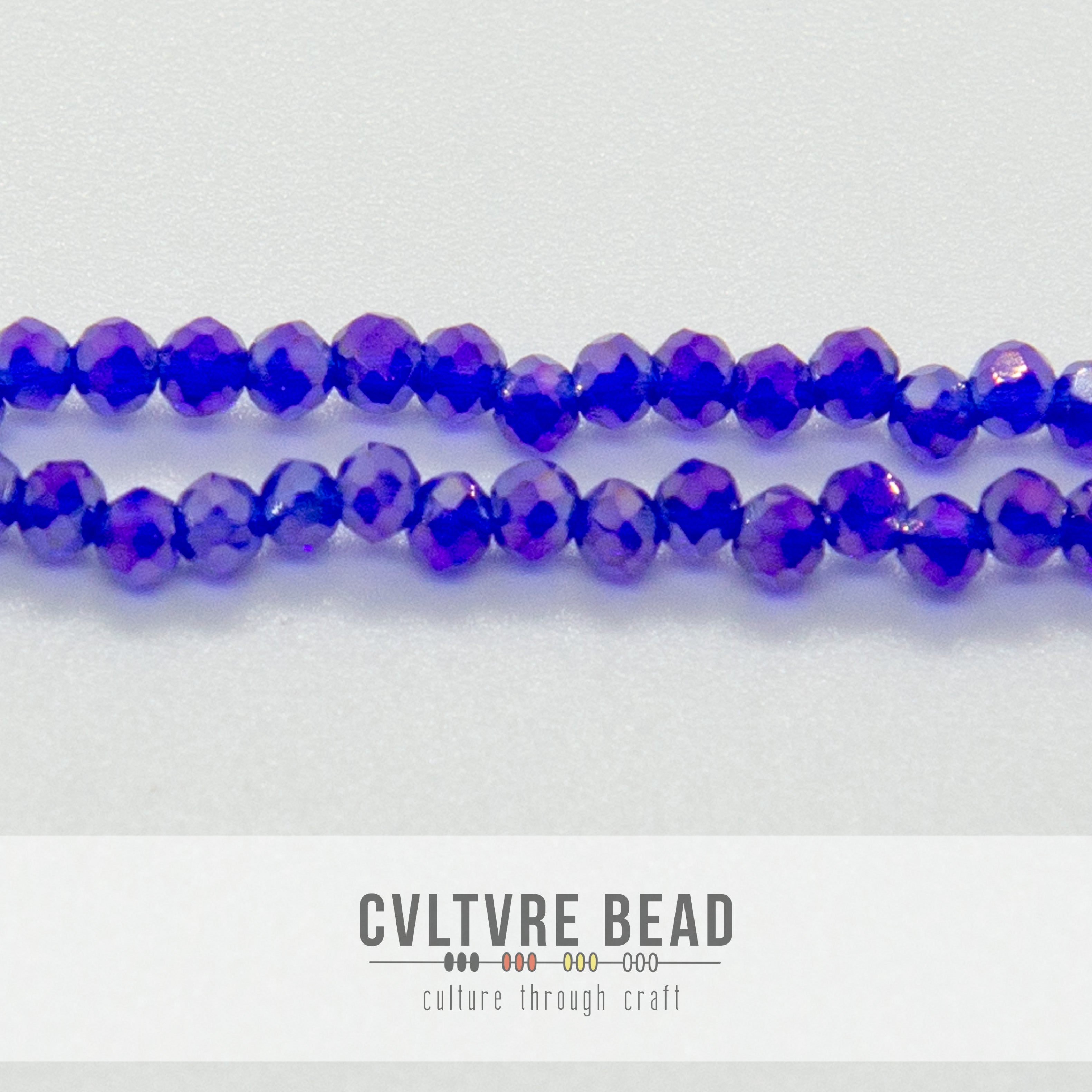 Crystal Lane Rondelle - 1.5x2.5mm - Transparent Sapphire AB
